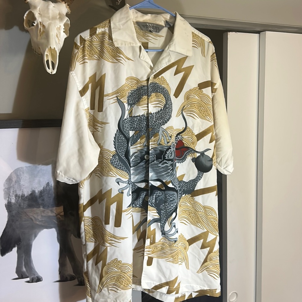 Dragon button down